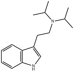 N,N-diisopropyltryptamine Structure