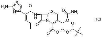 セフカペンピボキシル塩酸塩 化学構造式