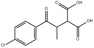 [2-(4-氯苯基)-1-甲基-2-氧代乙基]丙二酸, 147819-14-5, 结构式