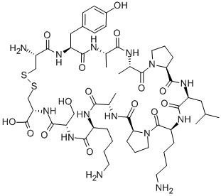 H-CYS-TYR-ALA-ALA-PRO-LEU-LYS-PRO-ALA-LYS-SER-CYS-OH Structure