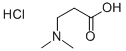 3-二甲基氨基丙酸盐酸盐, 14788-12-6, 结构式