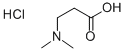 3-DIMETHYLAMINOPROPIONIC ACID HYDROCHLORIDE Struktur