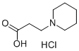3-Piperidin-1-ylpropanoic acid Hydrochloride Structure