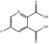 5-fluoropyridine-2,3-dicarboxylic acid Struktur