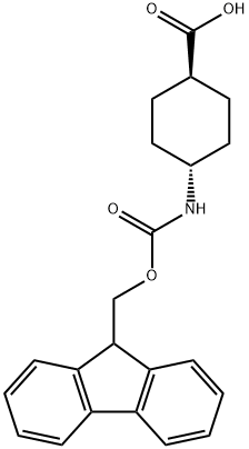 FMOC-TRANS-4-アミノシクロヘキサン-1-カルボン酸 化学構造式