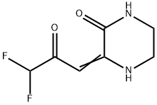 Piperazinone, 3-(3,3-difluoro-2-oxopropylidene)- (9CI),147917-04-2,结构式