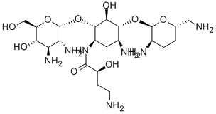 2''-amino-2''-deoxyarbekacin Structure