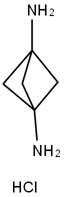 Bicyclo[1.1.1]pentane-1,3-diaMine hydrochloride(1:2) Structure