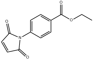4-(2,5-ジオキソ-3-ピロリン-1-イル)安息香酸エチル 化学構造式
