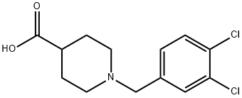 1-(3,4-DICHLORO-BENZYL)-PIPERIDINE-4-CARBOXYLIC ACID Structure