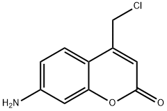7-氨基-4-氯甲基香豆素 结构式
