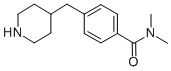 N,N-DIMETHYL-4-(4-PIPERIDINYLMETHYL)BENZAMIDE Structure