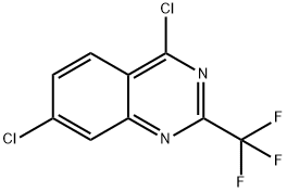 QUINAZOLINE, 4,7-DICHLORO-2-(TRIFLUOROMETHYL)- Structure