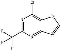 4-chloro-2-(trifluoromethyl)thieno[3,2-d]pyrimidine Struktur