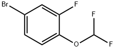 4-ブロモ-1-(ジフルオロメトキシ)-2-フルオロベンゼン 化学構造式