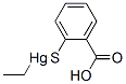 2-(ethylmercuriothio)benzoic acid 化学構造式