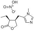 3-Ethyldihydro-4-((1-methyl-1H-imidazol-5-yl)-methyl)-2(3H)-furanon-mononitrat, (3S-cis)-