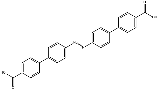 4,4'-ビス(4-カルボキシフェニル)アゾベンゼン 化学構造式