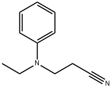N-乙基-N-氰乙基苯胺,148-87-8,结构式