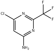 6-クロロ-2-トリフルオロメチルピリミジン-4-イルアミン 化学構造式