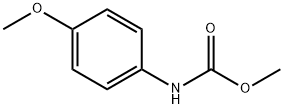 N-(4-メトキシフェニル)カルバミン酸メチル 化学構造式