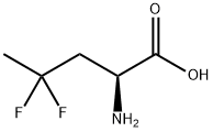 (S)-2-氨基-4,4-二氟戊酸, 148043-97-4, 结构式