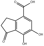 1H-Indene-4-carboxylicacid,2,3-dihydro-6,7-dihydroxy-1-oxo-(9CI) Structure