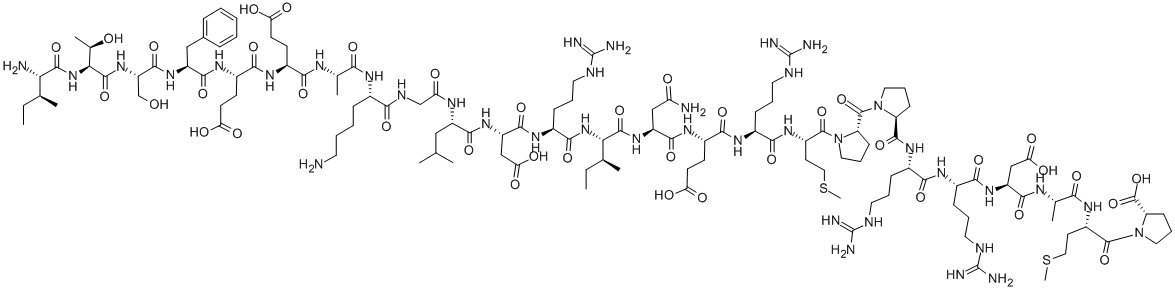カルシニューリン自動阻害ペプチド 化学構造式