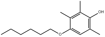 1-O-Hexyl-2,3,5-trimethylhydroquinone Struktur