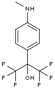 1,1,1,3,3,3-HEXAFLUORO-2-(4-(METHYLAMINO)PHENYL)PROPAN-2-OL 结构式