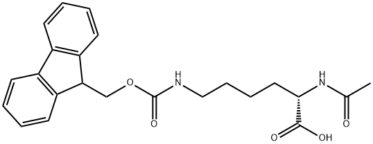 N-乙酰基-N'-FMOC-L-赖氨酸,148101-51-3,结构式
