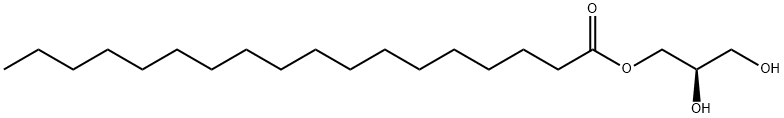 (R)-1-O-オクタデカノイルグリセロール 化学構造式