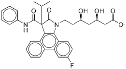 アトルバスタチンラクタムフェナントレンカルシウム塩不純物(MIXTURE OF DIASTEREOMERS) 化学構造式
