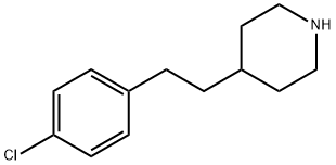4-[2-(4-CHLORO-PHENYL)-ETHYL]-PIPERIDINE 化学構造式