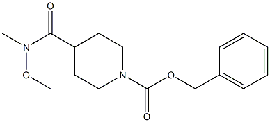 BENZYL 4-(N-METHOXY-N-METHYLCARBAMOYL)PIPERIDINE-1-CARBOXYLATE Structure