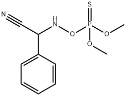 (2Z)-2-dimethoxyphosphinothioyloxyimino-2-phenyl-acetonitrile Struktur