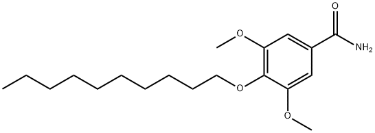 4-(デシルオキシ)-3,5-ジメトキシベンズアミド 化学構造式