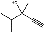 3,4-ジメチル-1-ペンチン-3-オール 化学構造式
