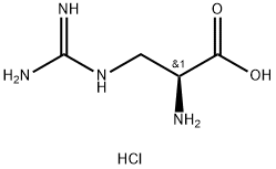 L-2-AMINO-3-GUANIDINOPROPIONIC ACID HYDROCHLORIDE Struktur