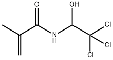 N-(2,2,2-三氯-1-羟基乙基)甲基丙烯酰胺 结构式