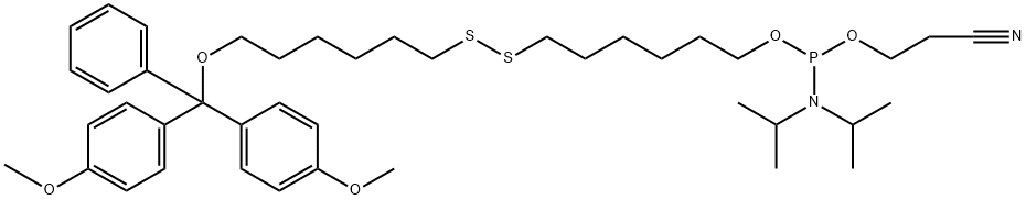 148254-21-1 N,N-二(1-甲基乙基)氨基亚膦酸 6-[[6-[二(4-甲氧基苯基)苯基甲氧基]己基]二硫基]己基 2-氰基乙基酯
