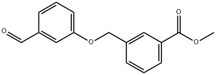 3-[(3-ホルミルフェノキシ)メチル]安息香酸メチル 化学構造式