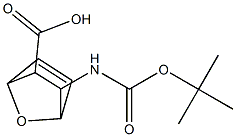 RAC-(1R,2S,3R,4S)-3-[(TERT-ブチルトキシカルボニル)アミノ]-7-オキサビシクロ[2.2.1]ヘプト-5-エン-2-カルボン酸 化学構造式