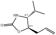 2-Oxazolidinone,4-(1-methylethyl)-5-(2-propenyl)-,trans-(9CI) Structure