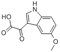 2-(5-メトキシ-1H-インドール-3-イル)グリオキシル酸 化学構造式
