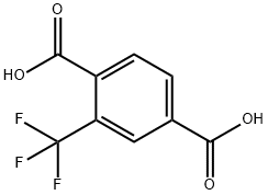 2-(trifluoromethyl)-1,4-Benzenedicarboxylic acid Struktur