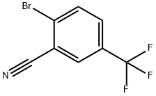 2-溴-5-三氟甲基苯腈, 1483-55-2, 结构式