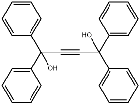 1,1,4,4-四苯基-2-丁炔-1,4-二醇, 1483-74-5, 结构式