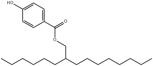 Benzoesure, 4-hydroxy, 2-hexyldecyl Ester Structure