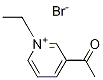 3-acetyl-N-ethylpyridinium bromide Struktur
